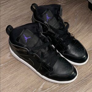 Jordan Kids Sneakers Black and Purple